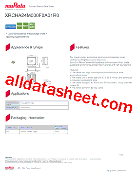 XRCHA24M000F0A01R0型号图片