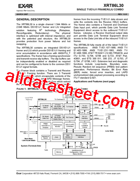 XRT86L30IB型号图片
