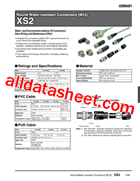 XS2F-M12PUR3A5M型号图片