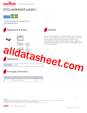 XTCLH25M000TJJA5G1型号图片