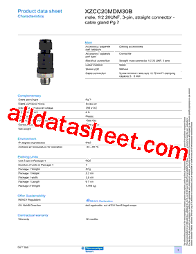 XZCC20MDM30B型号图片
