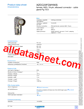 XZCC23FCM190S型号图片
