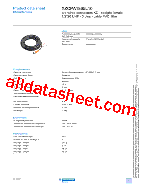 XZCPA1865L10型号图片