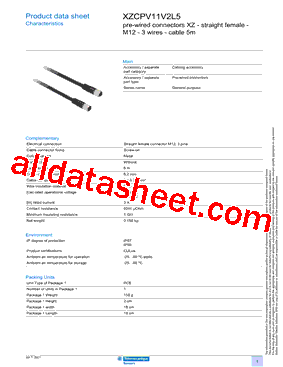XZCPV11V2L5型号图片