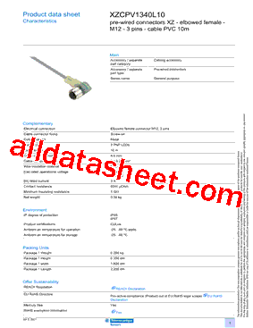 XZCPV1340L10型号图片