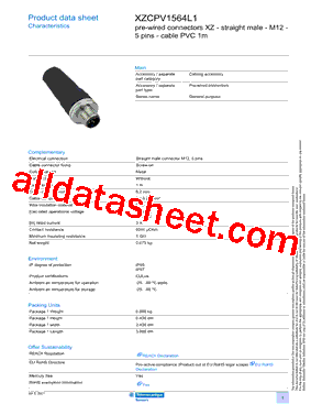 XZCPV1564L1型号图片