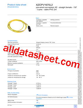 XZCPV1670L2型号图片