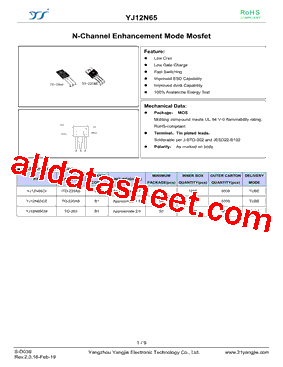 YJ12N65CM型号图片