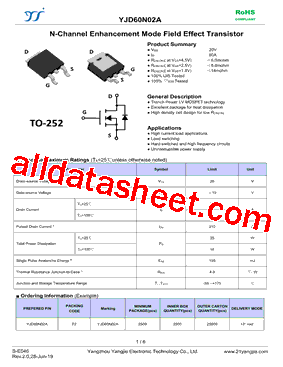 YJD60N02A型号图片