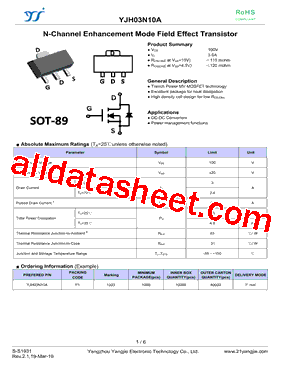 YJH03N10A型号图片