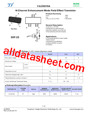 YJL03G10A型号图片