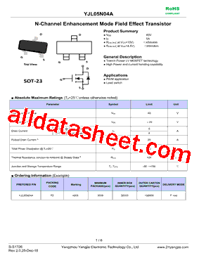 YJL05N04A型号图片