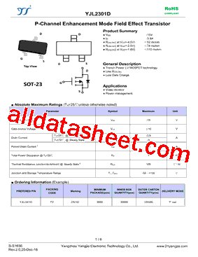 YJL2301D型号图片