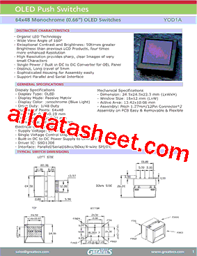 YOD1A型号图片