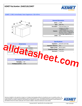 Z0402C181CSMST型号图片