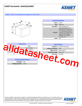 Z0402C601ESMST型号图片