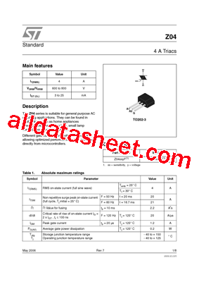 Z0405MF1AA2型号图片