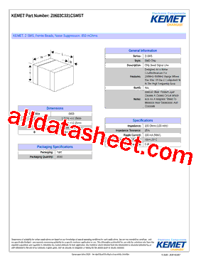 Z0603C331CSMST型号图片