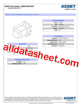 Z0805C250APWST型号图片