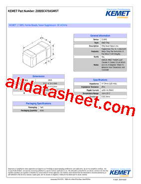 Z0805C470ASMST型号图片