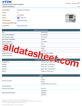 Z160-2.6-IS420-U型号图片