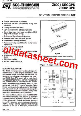 Z8001SEGCPU型号图片