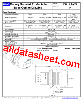 ZA016LDMT1型号图片