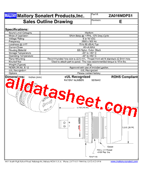 ZA016MDPS1型号图片