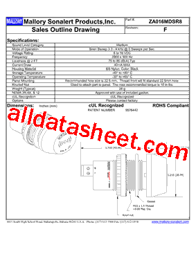 ZA016MDSR8型号图片