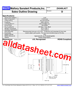 ZA048LACT型号图片