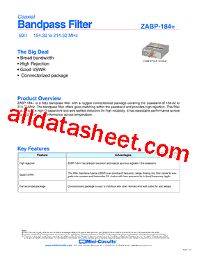 ZABP-184+型号图片