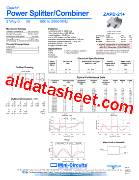 ZAPD-21+型号图片