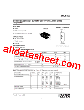 ZHCS400TA-CUTTAPE型号图片