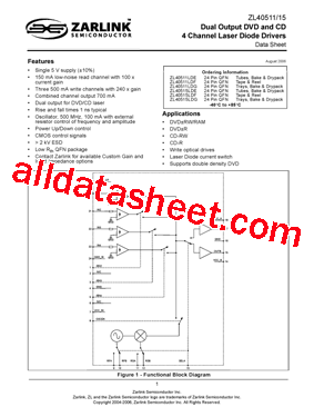 ZL40511LDE型号图片