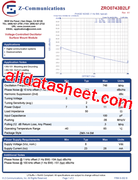 ZRO0743B2LF型号图片