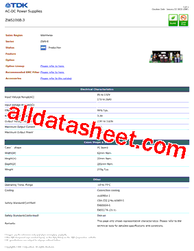 ZWS100B-3型号图片