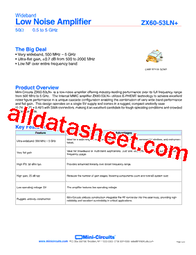 ZX60-53LN+型号图片