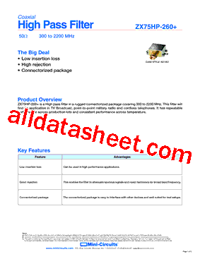 ZX75HP-260+型号图片