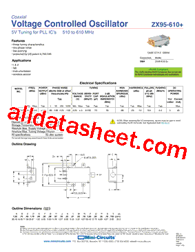 ZX95-610+型号图片