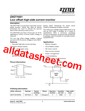 ZXCT1021E5TA型号图片