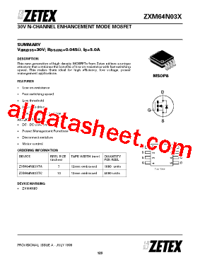 ZXM64N03XTC型号图片