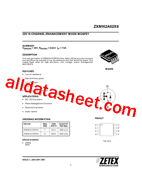 ZXMN2A02X8TC型号图片