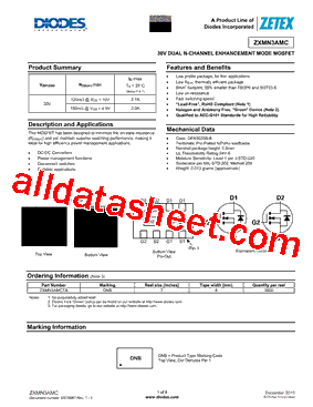 ZXMN3AMCTA型号图片