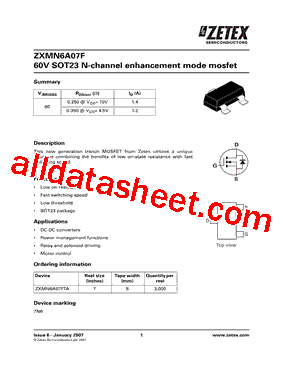 ZXMN6A07FTA型号图片