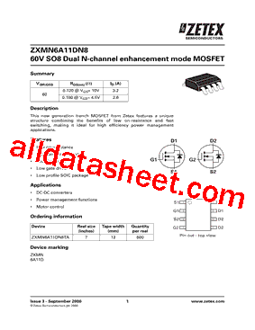 ZXMN6A11DN8TA-CUTTAPE型号图片