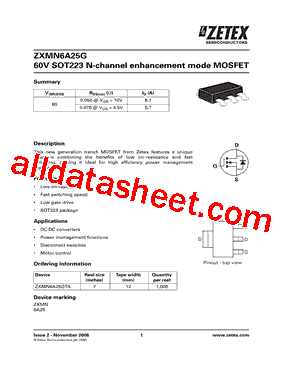 ZXMN6A25GTA型号图片