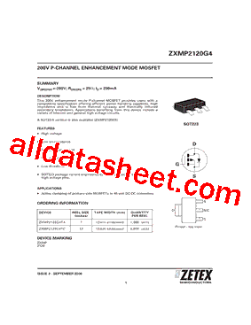 ZXMP2120G4TA型号图片