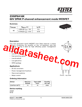 ZXMP6A16KTC型号图片