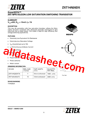 ZXT14N20DX型号图片
