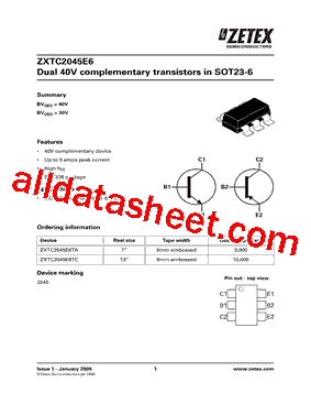 ZXTC2045E6TC型号图片